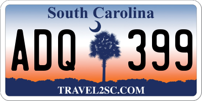 SC license plate ADQ399