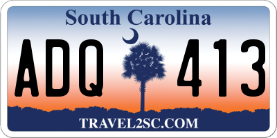 SC license plate ADQ413