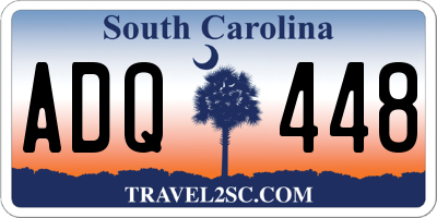 SC license plate ADQ448