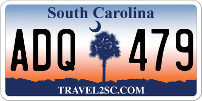 SC license plate ADQ479