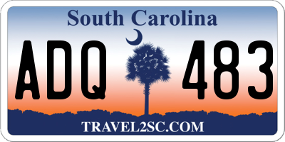 SC license plate ADQ483