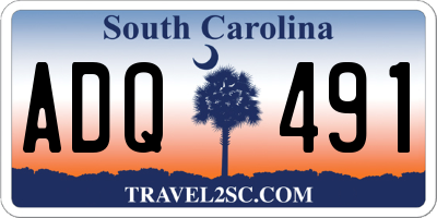 SC license plate ADQ491