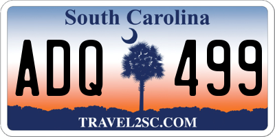 SC license plate ADQ499