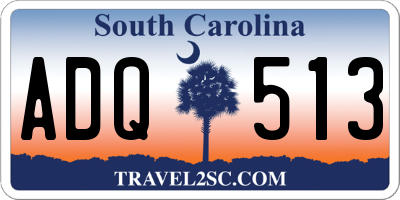 SC license plate ADQ513