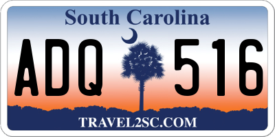 SC license plate ADQ516