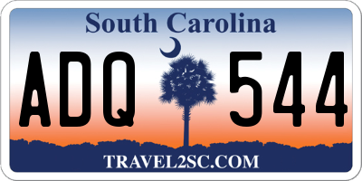 SC license plate ADQ544