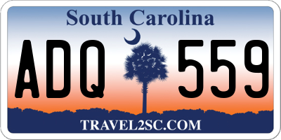 SC license plate ADQ559