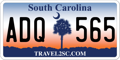 SC license plate ADQ565