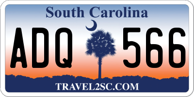 SC license plate ADQ566