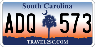 SC license plate ADQ573