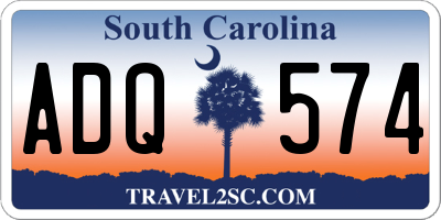 SC license plate ADQ574