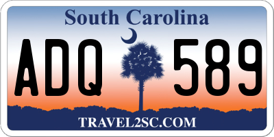 SC license plate ADQ589