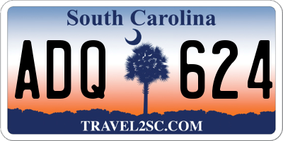 SC license plate ADQ624
