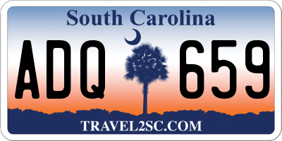SC license plate ADQ659