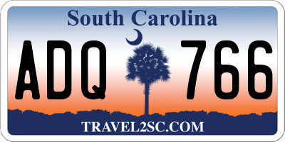 SC license plate ADQ766