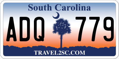 SC license plate ADQ779