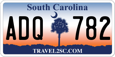 SC license plate ADQ782
