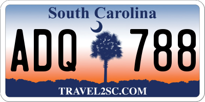 SC license plate ADQ788