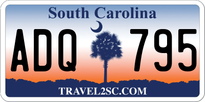 SC license plate ADQ795
