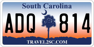 SC license plate ADQ814