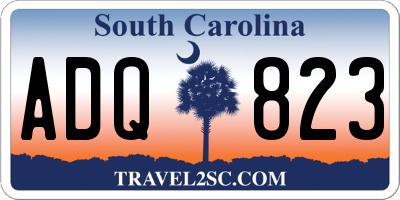 SC license plate ADQ823