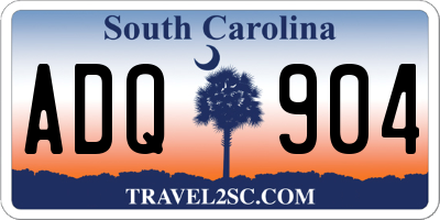 SC license plate ADQ904