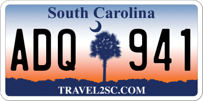 SC license plate ADQ941