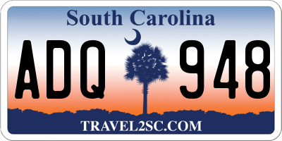 SC license plate ADQ948