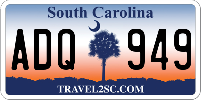 SC license plate ADQ949