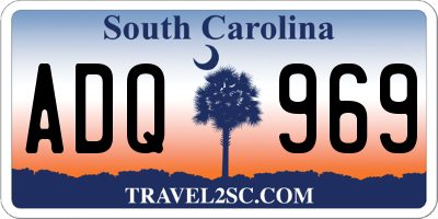 SC license plate ADQ969