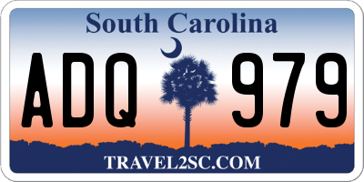 SC license plate ADQ979