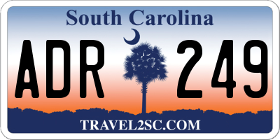SC license plate ADR249