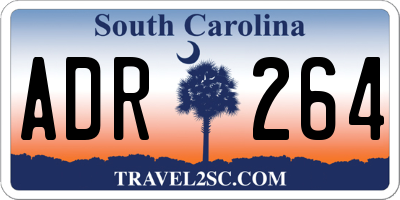 SC license plate ADR264