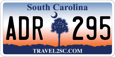 SC license plate ADR295