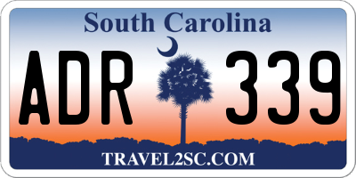 SC license plate ADR339