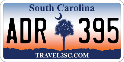 SC license plate ADR395