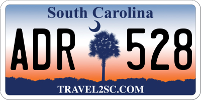 SC license plate ADR528