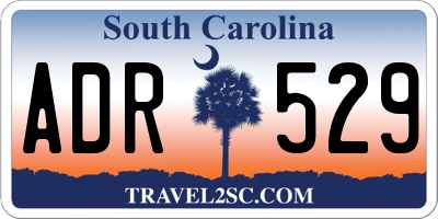 SC license plate ADR529