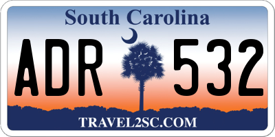 SC license plate ADR532