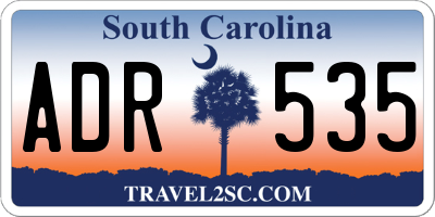 SC license plate ADR535