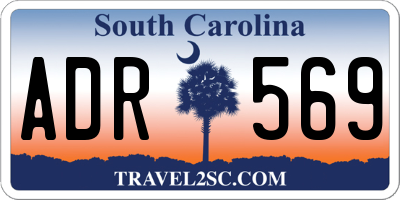 SC license plate ADR569