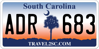 SC license plate ADR683