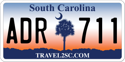SC license plate ADR711
