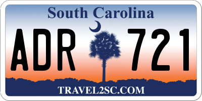 SC license plate ADR721