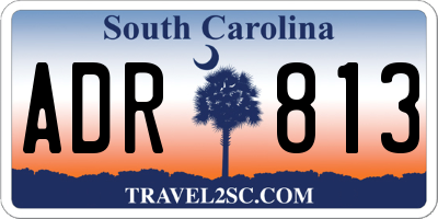 SC license plate ADR813