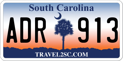 SC license plate ADR913