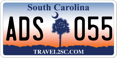 SC license plate ADS055