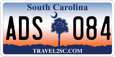 SC license plate ADS084
