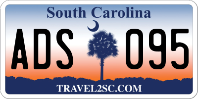SC license plate ADS095