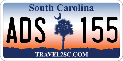 SC license plate ADS155